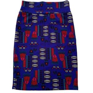 NWT Lularoe Cassie Feather Aztec Tribal Print Pencil Skirt Women’s Size Medium